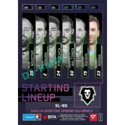 2023/24 Sportzoo ELH 2. serie #SL-60 Ondřej Roman Starting Lineup