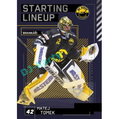 2023/24 Sportzoo ELH 2. serie #SL-61 Matej Tomek Starting Lineup