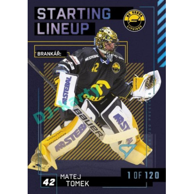 2023/24 Sportzoo ELH 2. serie #SL-61 Matej Tomek Starting Lineup 1st period 1of120