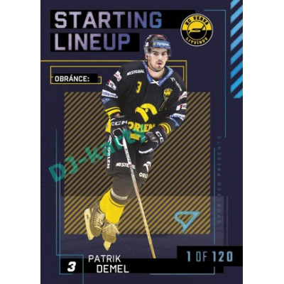 2023/24 Sportzoo ELH 2. serie #SL-62 Patrik Demel Starting Lineup 1st period 1of120