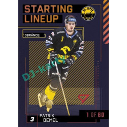 2023/24 Sportzoo ELH 2. serie #SL-62 Patrik Demel Starting Lineup 2nd period 1of60