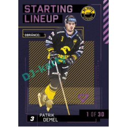 2023/24 Sportzoo ELH 2. serie #SL-62 Patrik Demel Starting Lineup 3rd period 1of30