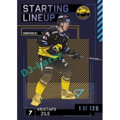 2023/24 Sportzoo ELH 2. serie #SL-63 Kristaps Zile Starting Lineup 1st period 1of120