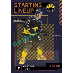 2023/24 Sportzoo ELH 2. serie #SL-63 Kristaps Zile Starting Lineup 2nd period 1of60