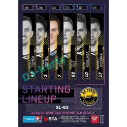 2023/24 Sportzoo ELH 2. serie #SL-63 Kristaps Zile Starting Lineup