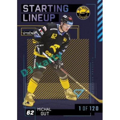 2023/24 Sportzoo ELH 2. serie #SL-64 Michal Gut Starting Lineup 1st period 1of120