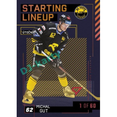 2023/24 Sportzoo ELH 2. serie #SL-64 Michal Gut Starting Lineup 2nd period 1of60