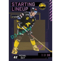 2023/24 Sportzoo ELH 2. serie #SL-64 Michal Gut Starting Lineup 3rd period 1of30