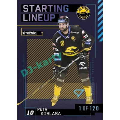 2023/24 Sportzoo ELH 2. serie #SL-65 Petr Koblasa Starting Lineup 1st period 1of120