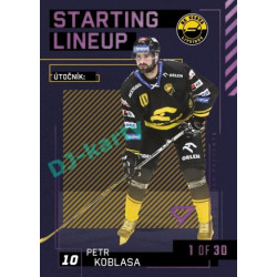 2023/24 Sportzoo ELH 2. serie #SL-65 Petr Koblasa Starting Lineup 3rd period 1of30