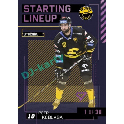 2023/24 Sportzoo ELH 2. serie #SL-65 Petr Koblasa Starting Lineup 3rd period 1of30
