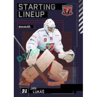 2023/24 Sportzoo ELH 2. serie #SL-07 Jan Lukáš Starting Lineup