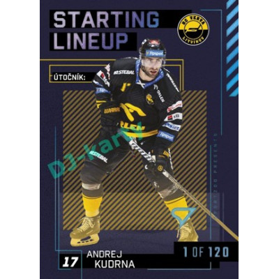 2023/24 Sportzoo ELH 2. serie #SL-66 Andrej Kudrna Starting Lineup 1st period 1of120