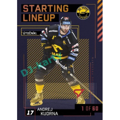 2023/24 Sportzoo ELH 2. serie #SL-66 Andrej Kudrna Starting Lineup 2nd period 1of60