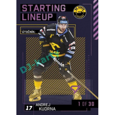 2023/24 Sportzoo ELH 2. serie #SL-66 Andrej Kudrna Starting Lineup 3rd period 1of30