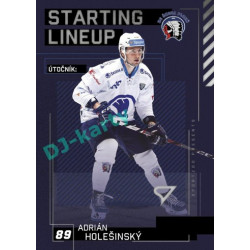 2023/24 Sportzoo ELH 2. serie #SL-70 Adrián Holešinský Starting Lineup