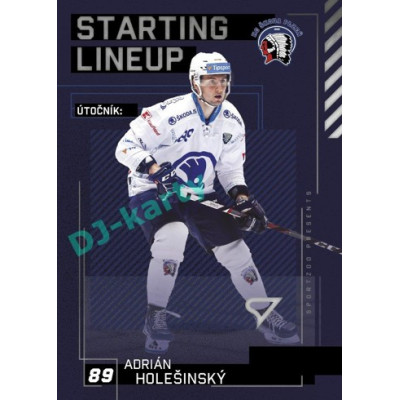 2023/24 Sportzoo ELH 2. serie #SL-70 Adrián Holešinský Starting Lineup