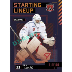 2023/24 Sportzoo ELH 2. serie #SL-07 Jan Lukáš Starting Lineup 2nd period 1of60
