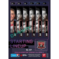 2023/24 Sportzoo ELH 2. serie #SL-07 Jan Lukáš Starting Lineup
