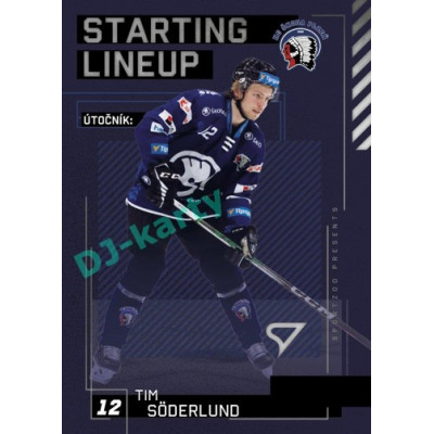 2023/24 Sportzoo ELH 2. serie #SL-72 Tim Söderlund Starting Lineup