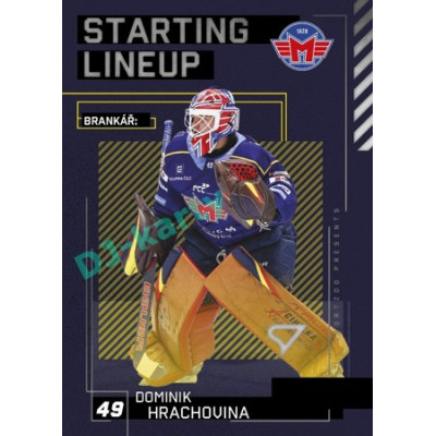 2023/24 Sportzoo ELH 2. serie #SL-73 Dominik Hrachovina Starting Lineup