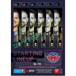 2023/24 Sportzoo ELH 2. serie #SL-73 Dominik Hrachovina Starting Lineup
