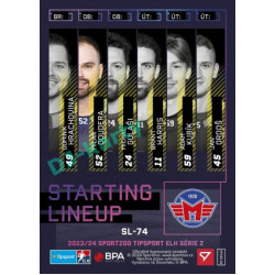 2023/24 Sportzoo ELH 2. serie #SL-74 Milan Doudera Starting Lineup