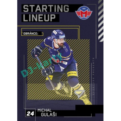 2023/24 Sportzoo ELH 2. serie #SL-75 Michal Gulaši Starting Lineup