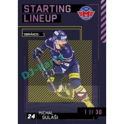 2023/24 Sportzoo ELH 2. serie #SL-75 Michal Gulaši Starting Lineup 3rd period 1of30