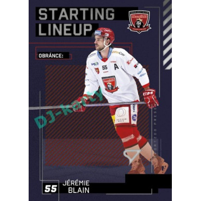 2023/24 Sportzoo ELH 2. serie #SL-08 Jérémie Blain Starting Lineup