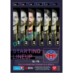 2023/24 Sportzoo ELH 2. serie #SL-75 Michal Gulaši Starting Lineup