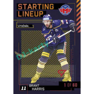 2023/24 Sportzoo ELH 2. serie #SL-76 Brant Harris Starting Lineup 2nd period 1of60
