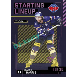 2023/24 Sportzoo ELH 2. serie #SL-76 Brant Harris Starting Lineup 3rd period 1of30