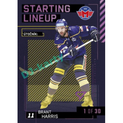 2023/24 Sportzoo ELH 2. serie #SL-76 Brant Harris Starting Lineup 3rd period 1of30