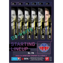 2023/24 Sportzoo ELH 2. serie #SL-78 Jan Ordoš Starting Lineup