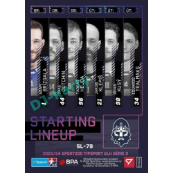 2023/24 Sportzoo ELH 2. serie #SL-79 Adam Brízgala Starting Lineup