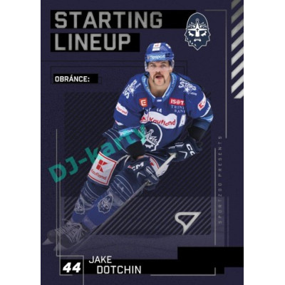 2023/24 Sportzoo ELH 2. serie #SL-80 Jake Dotchin Starting Lineup