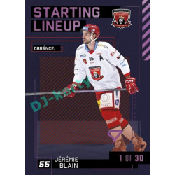 2023/24 Sportzoo ELH 2. serie #SL-08 Jérémie Blain Starting Lineup 3rd period 1of30