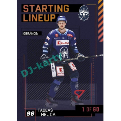 2023/24 Sportzoo ELH 2. serie #SL-81 Tadeáš Hejda Starting Lineup 2nd period 1of60