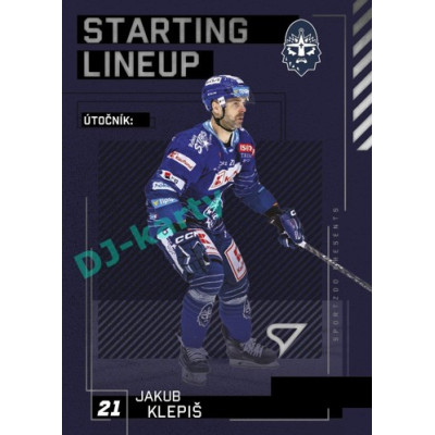 2023/24 Sportzoo ELH 2. serie #SL-82 Jakub Klepiš Starting Lineup