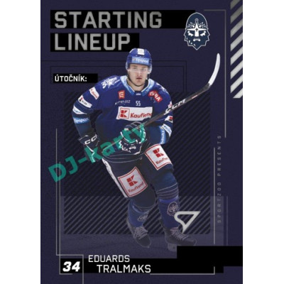 2023/24 Sportzoo ELH 2. serie #SL-84 Eduards Tralmaks Starting Lineup