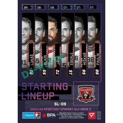 2023/24 Sportzoo ELH 2. serie #SL-09 Bohumil Jank Starting Lineup