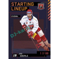 2023/24 Sportzoo ELH 2. serie #SL-10 Jan Eberle Starting Lineup 2nd period 1of60
