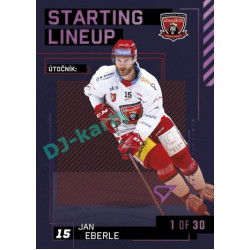 2023/24 Sportzoo ELH 2. serie #SL-10 Jan Eberle Starting Lineup 3rd period 1of30
