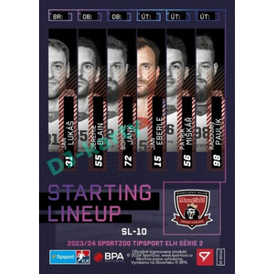 2023/24 Sportzoo ELH 2. serie #SL-10 Jan Eberle Starting Lineup