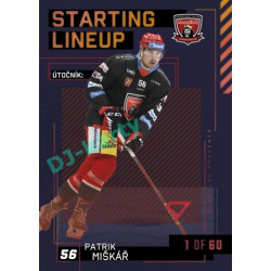 2023/24 Sportzoo ELH 2. serie #SL-11 Patrik Miškář Starting Lineup 2nd period 1of60