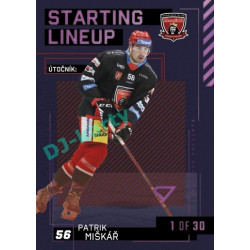 2023/24 Sportzoo ELH 2. serie #SL-11 Patrik Miškář Starting Lineup 3rd period 1of30
