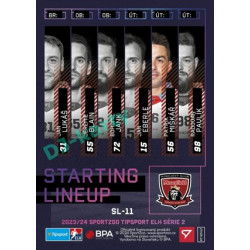 2023/24 Sportzoo ELH 2. serie #SL-11 Patrik Miškář Starting Lineup