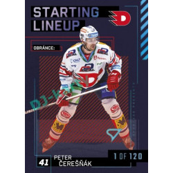 2023/24 Sportzoo ELH 2. serie #SL-14 Peter Čerešňák Starting Lineup 1st period 1of120