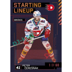 2023/24 Sportzoo ELH 2. serie #SL-14 Peter Čerešňák Starting Lineup 2nd period 1of60